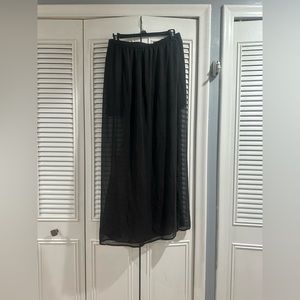 Black maxi skirt